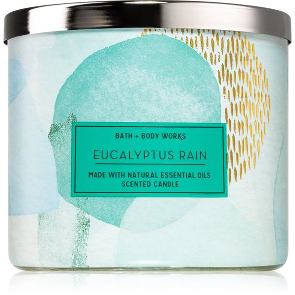 Bath & Body Works Bath & Body Works Eucalyptus Rain sveča III. 411 g