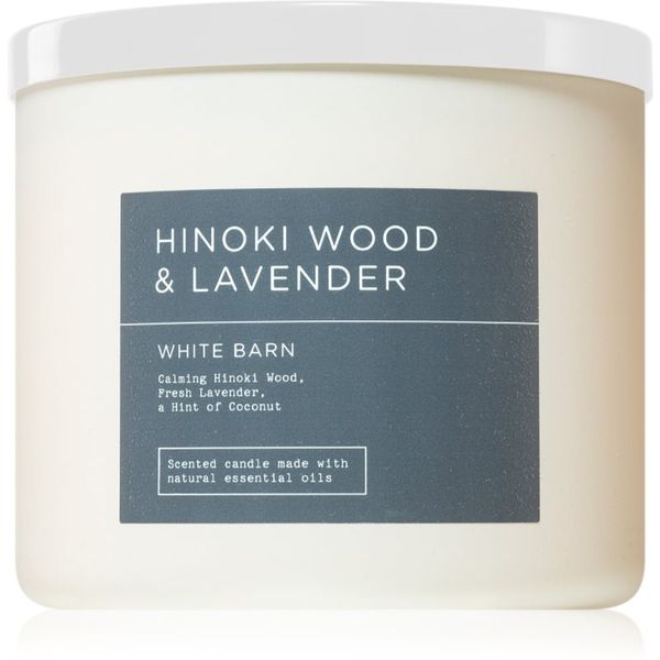 Bath & Body Works Bath & Body Works Hinoki Wood & Lavender dišeča sveča 411 g