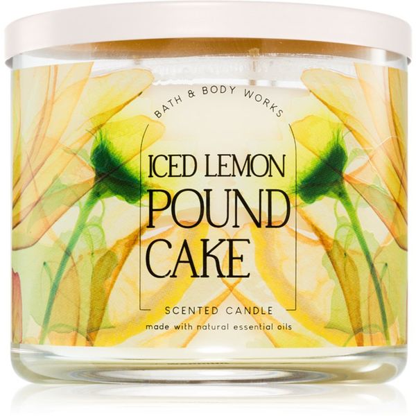 Bath & Body Works Bath & Body Works Iced Lemon Pound Cake dišeča sveča 411 g