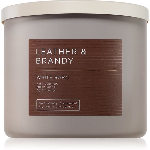 Bath & Body Works Bath & Body Works Leather & Brandy dišeča sveča 411 g