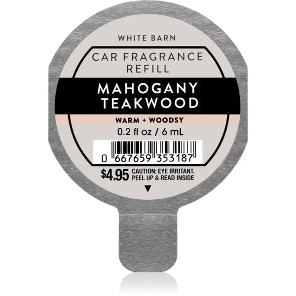 Bath & Body Works Bath & Body Works Mahogany Teakwood dišava za avto nadomestno polnilo 6 ml