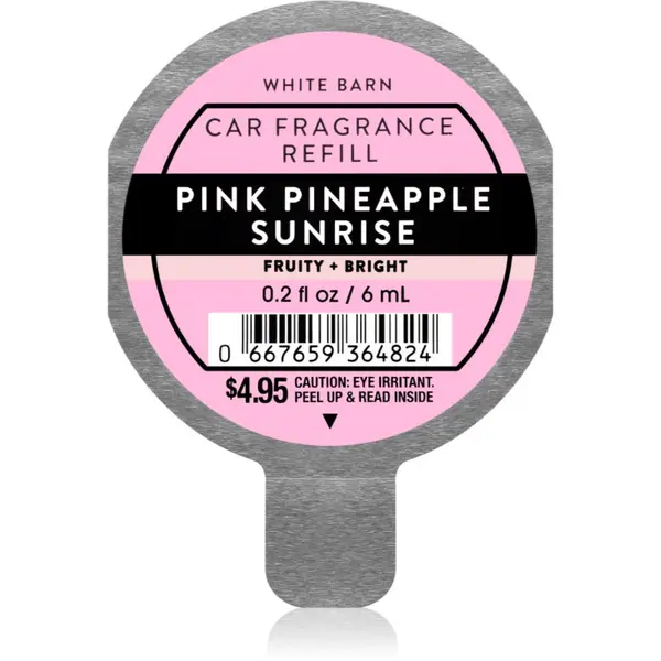 Bath & Body Works Bath & Body Works Pink Pineapple dišava za avto nadomestno polnilo 6 ml