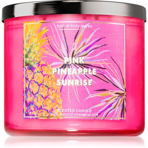 Bath & Body Works Bath & Body Works Pink Pineapple Sunrise dišeča sveča 411 g