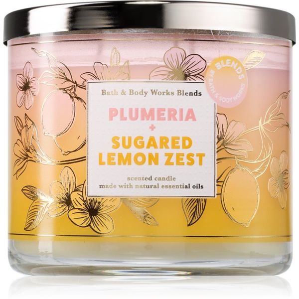 Bath & Body Works Bath & Body Works Plumeria & Sugared Lemon Zest dišeča sveča 411 g