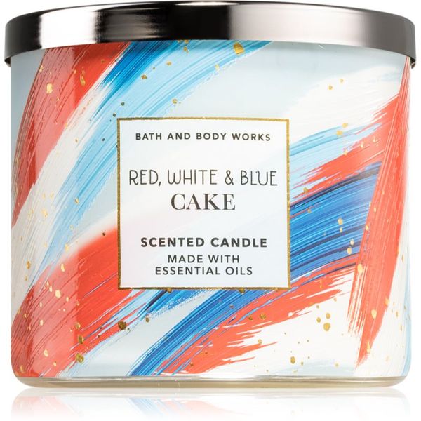 Bath & Body Works Bath & Body Works Red, White & Blue Cake dišeča sveča 411 g