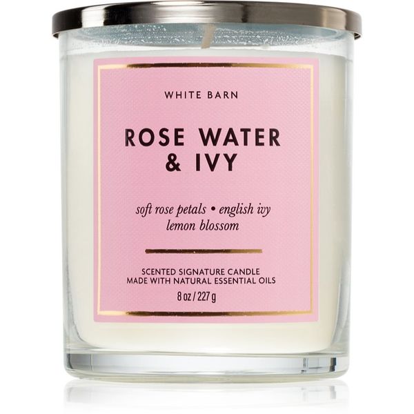 Bath & Body Works Bath & Body Works Rose Water & Ivy dišeča sveča 227 g