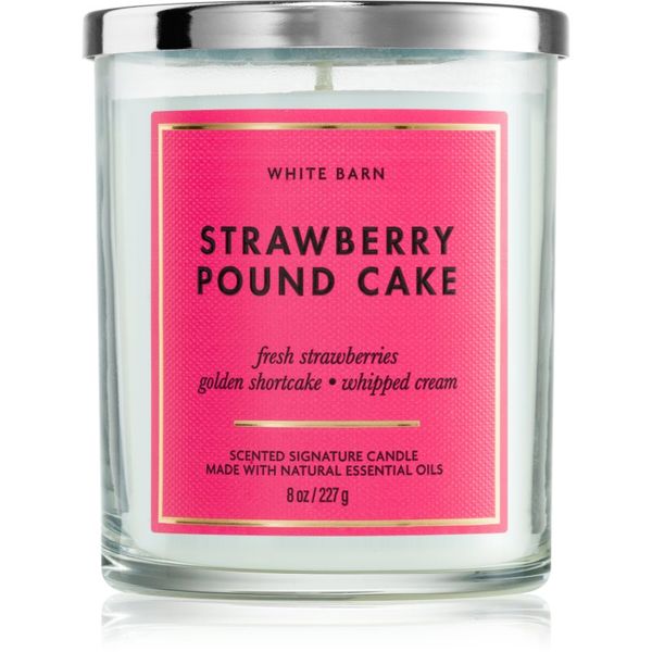 Bath & Body Works Bath & Body Works Strawberry Pound Cake dišeča sveča 227 g