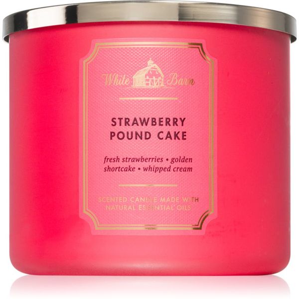 Bath & Body Works Bath & Body Works Strawberry Pound Cake dišeča sveča 411 g