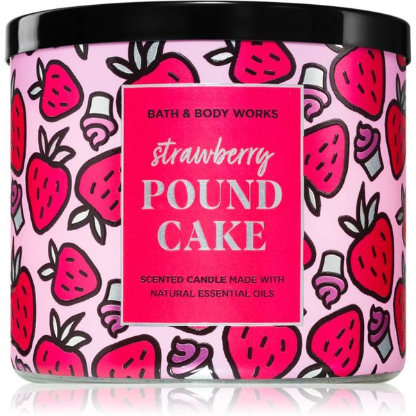 Bath & Body Works Bath & Body Works Strawberry Pound Cake dišeča sveča 411 g