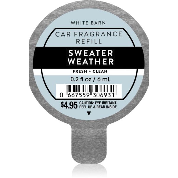 Bath & Body Works Bath & Body Works Sweater Weather dišava za avto nadomestno polnilo 6 ml