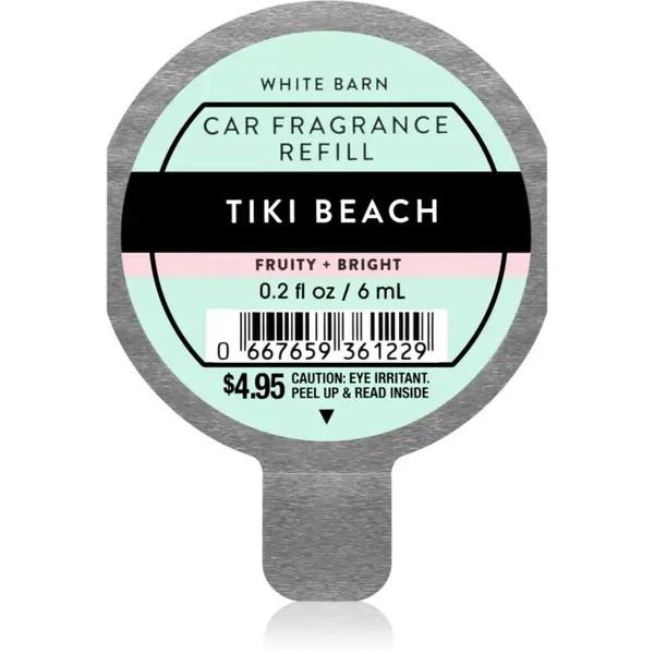 Bath & Body Works Bath & Body Works Tiki Beach dišava za avto nadomestno polnilo 6 ml