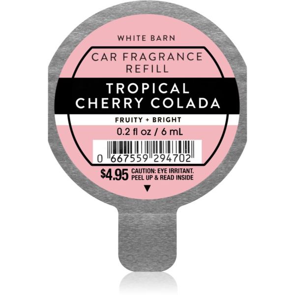 Bath & Body Works Bath & Body Works Tropical Cherry Colada dišava za avto nadomestno polnilo 6 ml