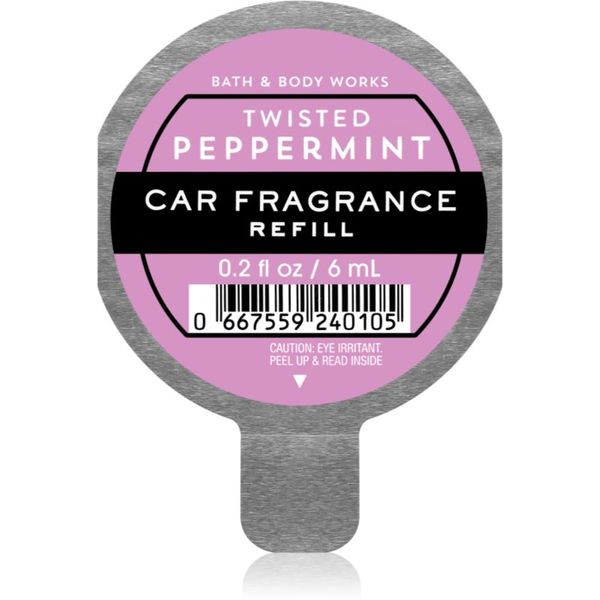 Bath & Body Works Bath & Body Works Twisted Peppermint dišava za avto nadomestno polnilo 6 ml