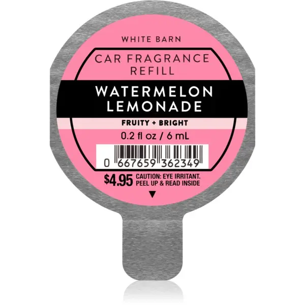 Bath & Body Works Bath & Body Works Watermelon Lemonade dišava za avto nadomestno polnilo 6 ml