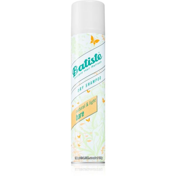 Batiste Batiste Natural & Light Bare suhi šampon za absorbcijo odvečnega sebuma in za osvežitev las 200 ml