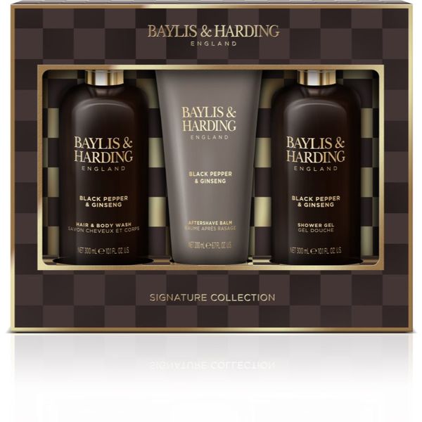 Baylis & Harding Baylis & Harding Black Pepper & Ginseng darilni set (za obraz, telo in lase) za moške