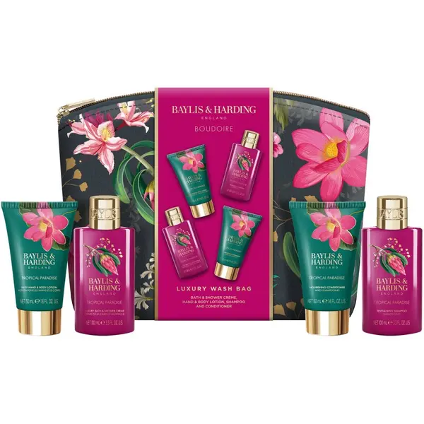 Baylis & Harding Baylis & Harding Boudoire Tropical Paradise darilni set kozmetična torbica
