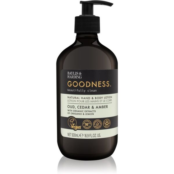 Baylis & Harding Baylis & Harding Goodness Oud, Cedar & Amber nežno mleko za telo 500 ml