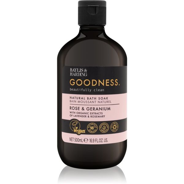 Baylis & Harding Baylis & Harding Goodness Rose & Geranium pena za kopel z vonjem cvetja 500 ml