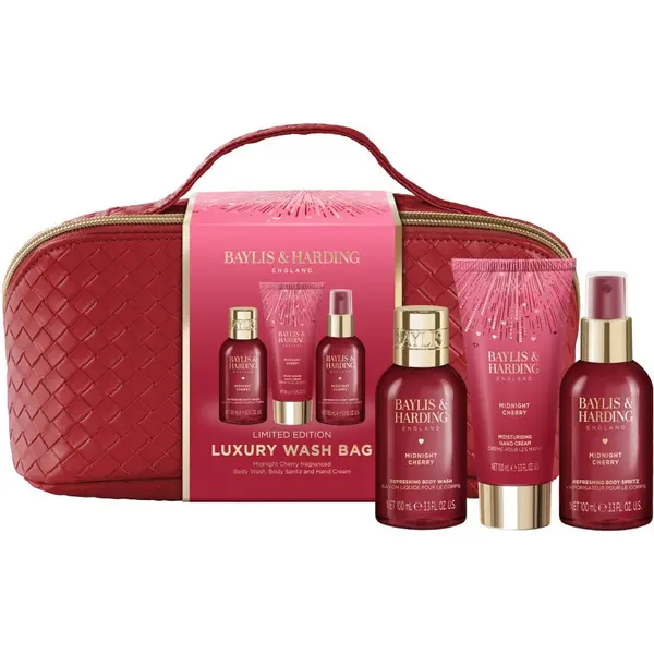 Baylis & Harding Baylis & Harding Midnight Cherry darilni set kozmetična torbica