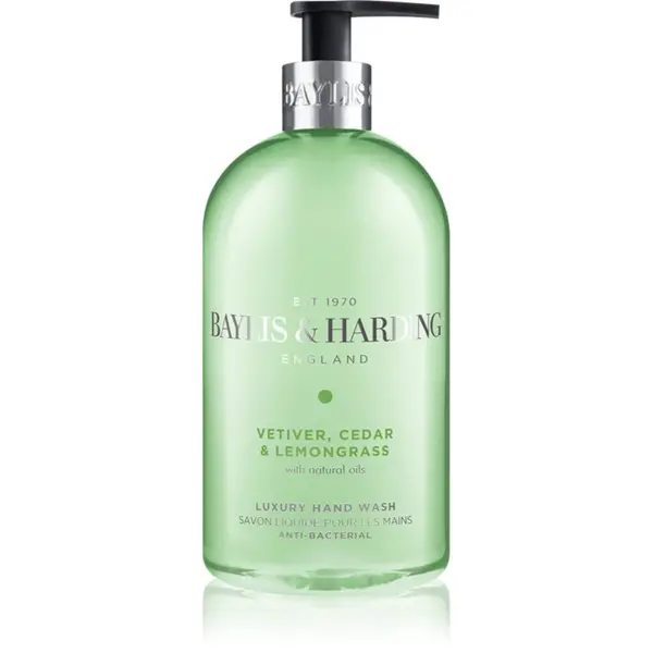 Baylis & Harding Baylis & Harding Vetiver, Cedar & Lemongrass Anti-Bacterial tekoče milo za roke 500 ml