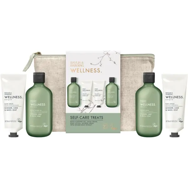 Baylis & Harding Baylis & Harding Wellness. Energise darilni set za telo Ginger, Lime & Basil Leaf