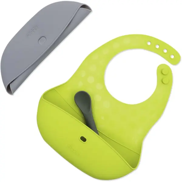 BBLÜV BBLÜV Pöket slinček z žličko Grey/Lime 2 kos