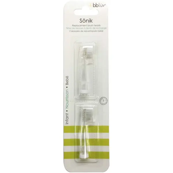 BBLÜV BBLÜV Sönik nadomestne glave za zobno ščetko Kids 36m+ 2 kos