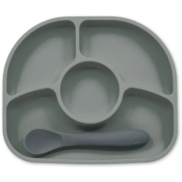 BBLÜV BBLÜV Yümi deljeni krožnik Grey 1 kos