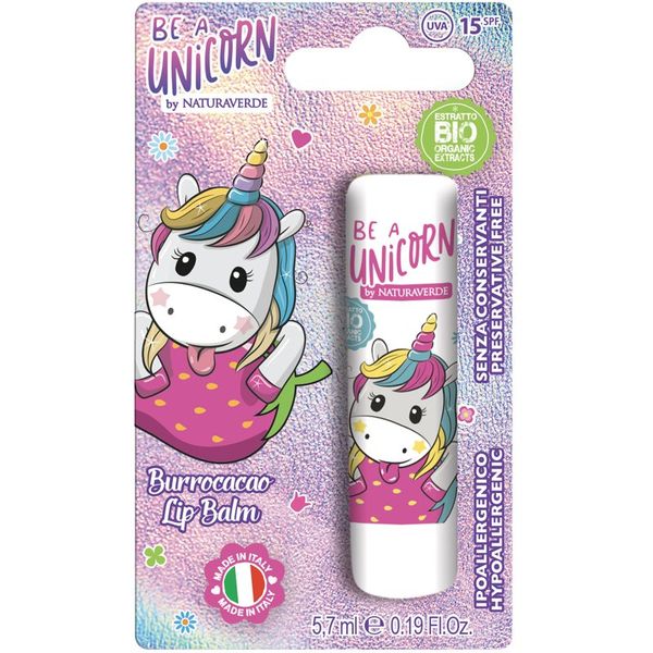 Be a Unicorn Be a Unicorn Naturaverde Lip Balm balzam za ustnice za otroke strawberry 5,7 ml