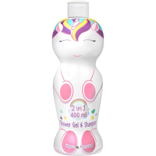 Be a Unicorn Be a Unicorn Shampoo & Shower Gel gel za prhanje in šampon 2v1 za otroke 400 ml