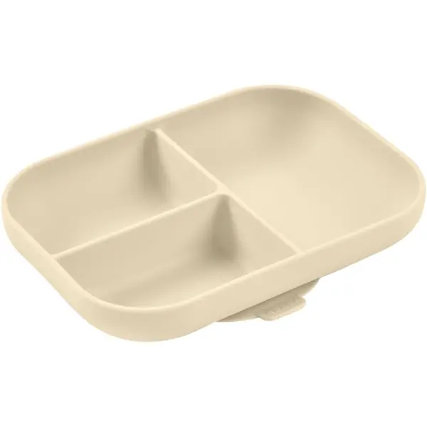 Beaba Beaba Divided Silicone Plate deljeni krožnik s priseskom Clay 1 kos