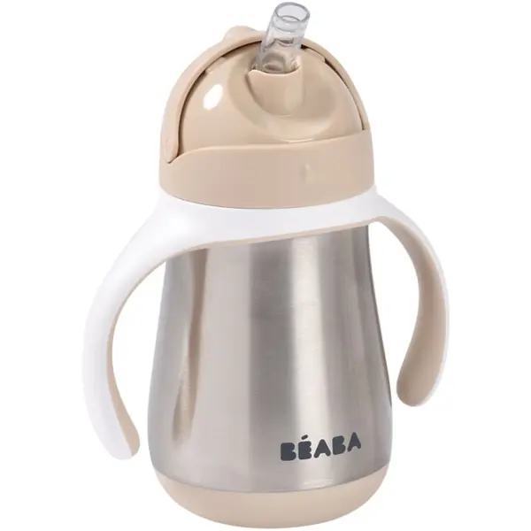 Beaba Beaba Stainless Steel Baby Bottle termovka iz nerjavnega jekla Clay Earth 250 ml
