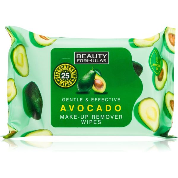 Beauty Formulas Beauty Formulas Avocado vlažni robčki 25 kos