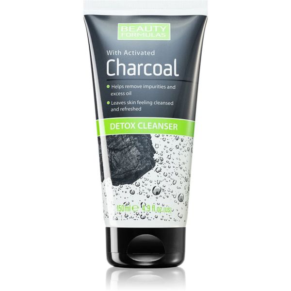 Beauty Formulas Beauty Formulas Charcoal čistilni gel z aktivnim ogljem za mastno in problematično kožo 150 ml