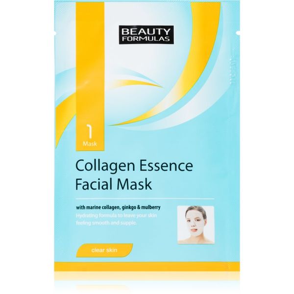 Beauty Formulas Beauty Formulas Clear Skin Collagen Essence kolagenska maska z revitalizacijskim učinkom 1 kos