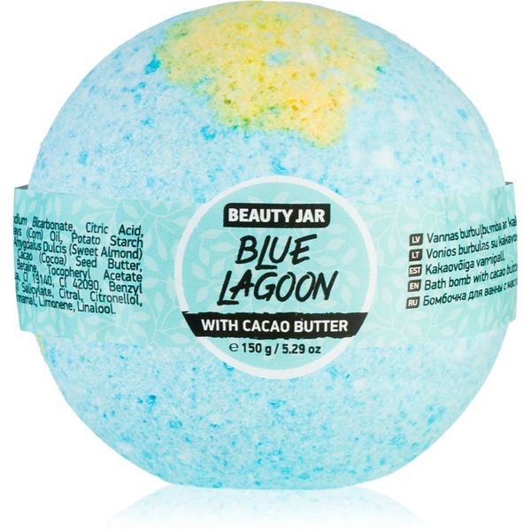 Beauty Jar Beauty Jar Blue Lagoon kroglica za kopel s kakavovim maslom 150 g