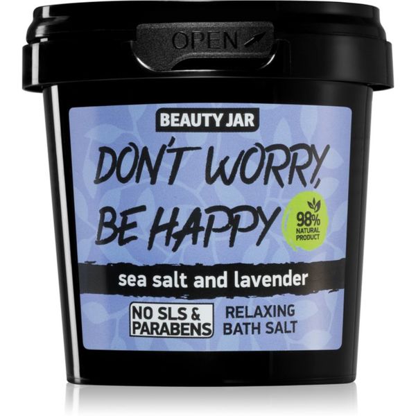 Beauty Jar Beauty Jar Don't Worry, Be Happy relaksacijska sol za kopel z vonjem sivke 150 g