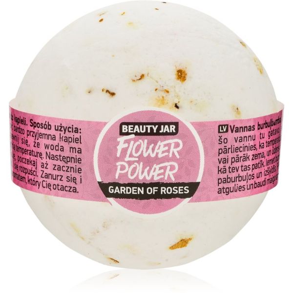 Beauty Jar Beauty Jar Flower Power šumeča kopalna kroglica z vonjem vrtnic 150 g