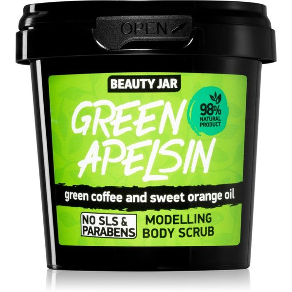 Beauty Jar Beauty Jar Green Apelsin poživljajoči piling za telo z izvlečkom kave 200 g