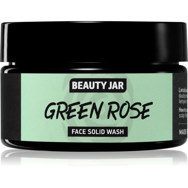 Beauty Jar Beauty Jar Green Rose čistilno milo za obraz z učinkom eksfoliacije 25 g