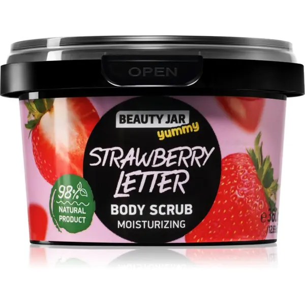 Beauty Jar Beauty Jar Yummy Strawberry Letter nežni piling z vlažilnim učinkom 360 g