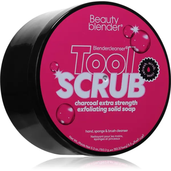 beautyblender® beautyblender® Tool Scrub Charcoal trdo čistilo gobic in čopičev za ličenje 150 g