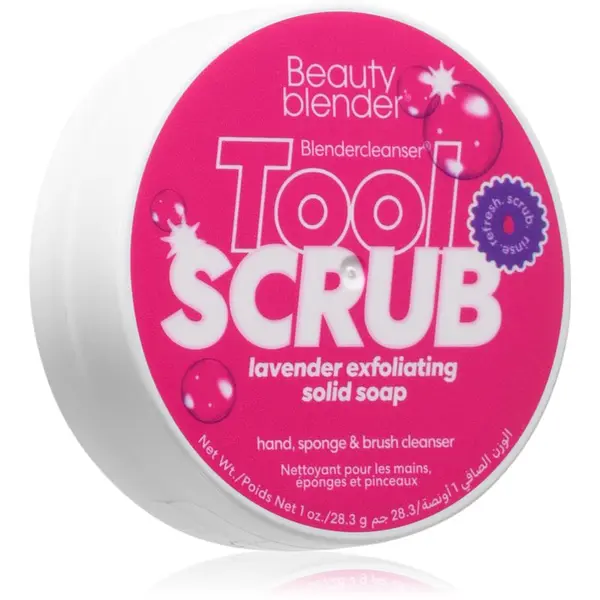 beautyblender® beautyblender® Tool Scrub Lavender trdo čistilo gobic in čopičev za ličenje 28.3 g