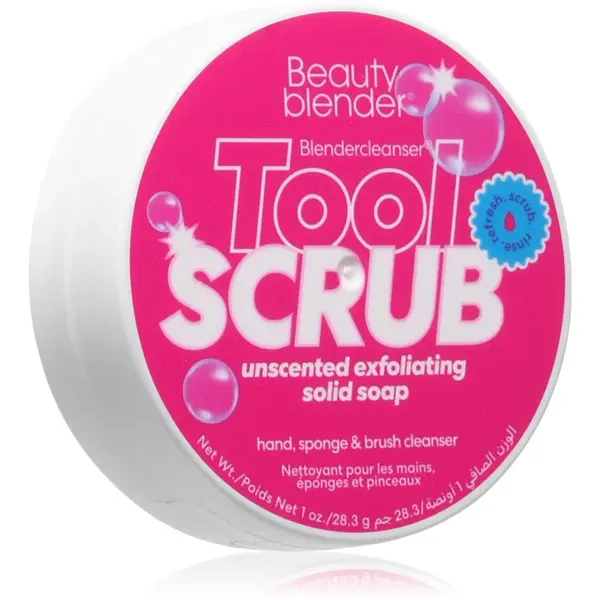 beautyblender® beautyblender® Tool Scrub Unscented trdo čistilo gobic in čopičev za ličenje 28.3 g