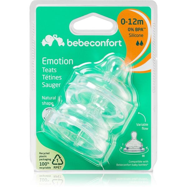 Bebeconfort Bebeconfort Emotion Slow to Medium Flow cucelj za stekleničko 0-12 m 2 kos