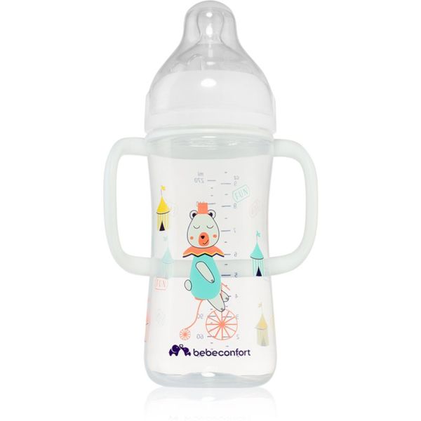 Bebeconfort Bebeconfort Emotion steklenička za dojenčke z ročaji 6 m+ White 270 ml