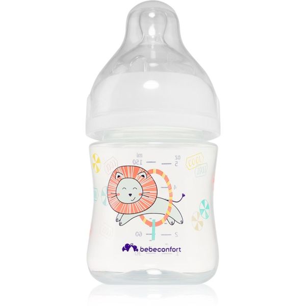 Bebeconfort Bebeconfort Emotion White steklenička za dojenčke Lion 0-6 m 150 ml