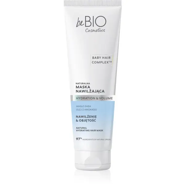 beBIO beBIO Baby Hair Complex Hydration & Volume vlažilna maska za lase za bogat volumen 150 ml