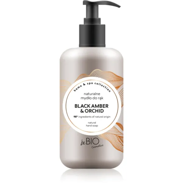 beBIO beBIO Home & Spa naravno milo za roke Black Amber & Orchid 300 ml